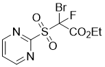 Ethyl 2-bromo-2-fluoro-2-(pyrimidin-2-ylsulfonyl)acetate
